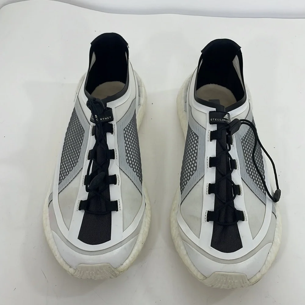 Adidas Stella McCartney Shoes PulseBoost HD Women’s 9.5 White Cream Laces G28329 - Picture 3 of 17